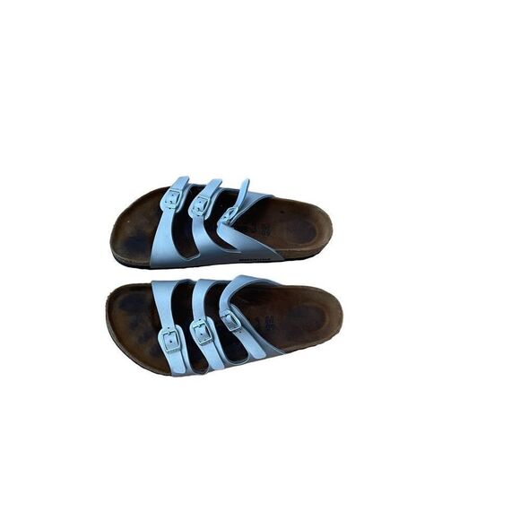 Birkenstock Womens White Arizona Slide Adjustable Strap Slip On Sandals Size 40 - Picture 2 of 9